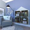 Conjunto com 4 Nichos com Prateleira Montana Carvalho Mel