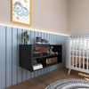 Nicho com Prateleira Quarto Infantil Preto