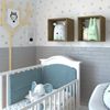 Conjunto com 2 Nichos Quarto Infantil Carvalho Mel