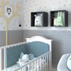 Conjunto com 2 Nichos Quarto Infantil Preto