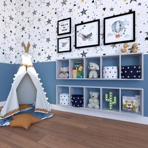 Conjunto com 2 Nichos Alki KitCubos Cinza Cristal