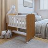 Mini Berço 100% MDF com Colchão Yescasa Branco/Ypê
