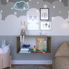 Nicho para Quarto Infantil 80x40x40cm Carvalho Mel