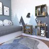 Conjunto 3 Nichos Prateleira para Quarto Infantil Carvalho Mel
