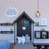 Quarto Infantil Cama Nicho Prateleira e Revisteiros Bramov Móveis Preto
