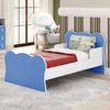 Mini Cama Infantil com Proteção Lateral Arco-íris Azul/Branco