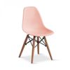 Cadeira Infantil Eames PP DSW-M Rosa/Madeirado