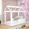 Mini Cama Montessoriana MC060 Branca/Rosa