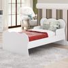 Mini Cama Infantil com Proteção Lateral Arco-íris Branco