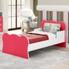 Mini Cama Infantil com Proteção Lateral Arco-íris Rosa/Branco