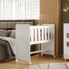Mini Berço 100% MDF com Rodízios Branco