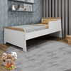 Cama Infantil Com Protecao Lateral Lorenza Branco/Aveiro