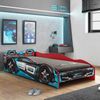 Cama Infantil Carro Tornado com LED Fun Vermelho/Azul/Preto