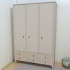 Guarda Roupa Infantil 3 Portas 4 Gavetas Tudor Plus Areia