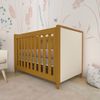 Berço Mini Cama Estofado Madeira Maciça Tudor Mel