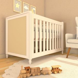 Berço Mini Cama em MDF Tudor Plus Branco