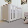 Berço Mini Cama em MDF Tudor Plus Branco/Mel