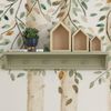 Prateleira Infantil com 4 Cabideiros 100cm Tudor Verde