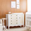 Cômoda Infantil Versailles Plus 4 Gavetas 1 Porta Branco