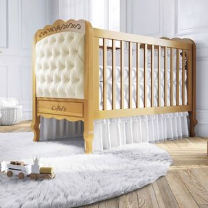 Berço Mini Cama em Madeira Maciça Versailles Mel