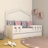 Bicama Casinha com Estrado Fixo Play Branco