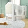 Berço Mini Cama em MDF com Grade Versailles Branco