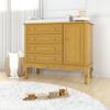 Cômoda Infantil Versailles 4 Gavetas e 1 Porta Mel