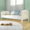 Cama Sofá com Estofado Capitonê Infantil Versailles Branco