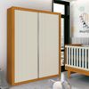 Guarda Roupa Infantil 2 Portas 3 Gavetas Prince Areia Fosco/Savana