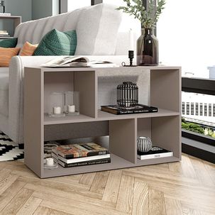 Nicho de Apoio Lateral para Sofá Sala de Estar Milan Cacao