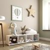 Estante Organizadora Infantil 4 Nichos Clara Yescasa Branco Perfect Wood