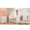 Quarto de Bebe Completo Algodão Doce com Guarda-Roupa 2 Portas, Cômoda e Berço Espresso Móveis Branco