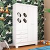 Guarda Roupa Infantil 4 Portas e 3 Gavetas Luiza Branco