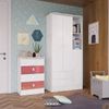 Quarto de Bebê Completo com Guarda-Roupa e Cômoda 377005 Espresso Móveis Branco