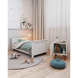 Cama Infantil de Madeira Maciça Nest Branco