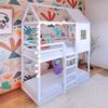 Beliche Infantil Casinha Janelinha Branco Acetinado