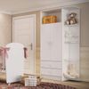 Guarda-Roupa de Bebê 2 Portas 2 Gavetas com Cantoneira Baby Branco