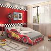 Cama Carro Infantil Solteiro Logan Yescasa Branco/Vermelho