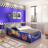 Mini Cama Carro Infantil Logan Yescasa Branco/Azul