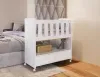 Mini Berço 2 Gavetas sem Colchão Moisés Branco