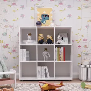 Nicho Organizador  Infantil Com 9 Compartimentos Branco