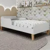 Cama Infantil Solteiro Montessori Branco
