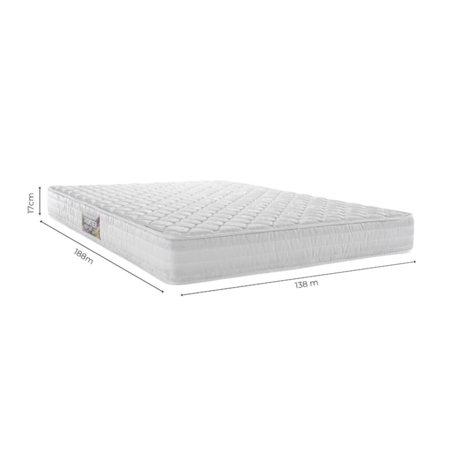 Colchão Casal Espuma D65 138CMX17CMX188CM Frontier Herval Branco