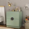 Mesa de Cabeceira Infantil com 2 Gavetas Joy Kids Cabecasa Madeiramadeira Verde
