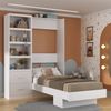 Cama Articulada Infantil/Juvenil com Estante Branco