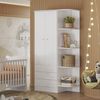 Guarda Roupa 825 Infantil 2 Portas 3 Gavetas Branco