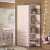 Guarda Roupa 825 Infantil 2 Portas 3 Gavetas Rosa Acetinado