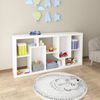 Estante Decorativa para Quarto Infantil Alice Espresso Móveis Branco
