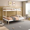 Beliche Juvenil Casal Family Soft Madeira e Mdf Casatema Branco/Natural