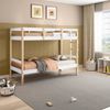 Beliche Juvenil Solteiro Soft Madeira e Mdf Casatema Branco/Natural